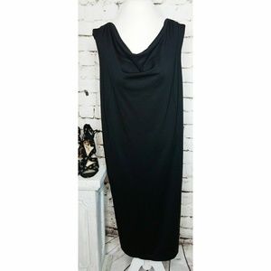 Lane Bryant black knit sleeveless dress 22/24